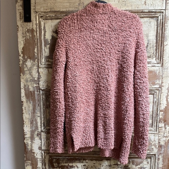 Hollister Cardigan Sweater with Plush Texture, Peach Color, Size S - Picture 2 of 6